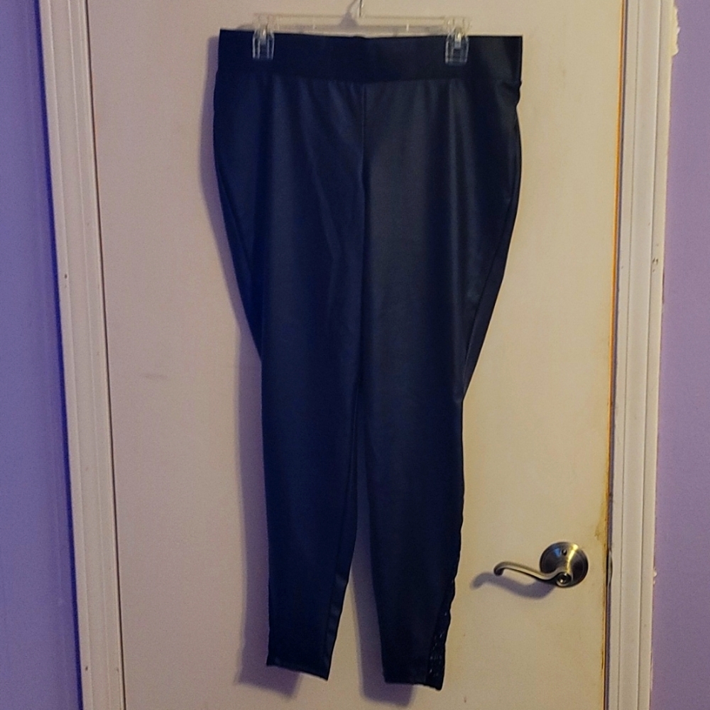 Torrid Black Leggings with Lace